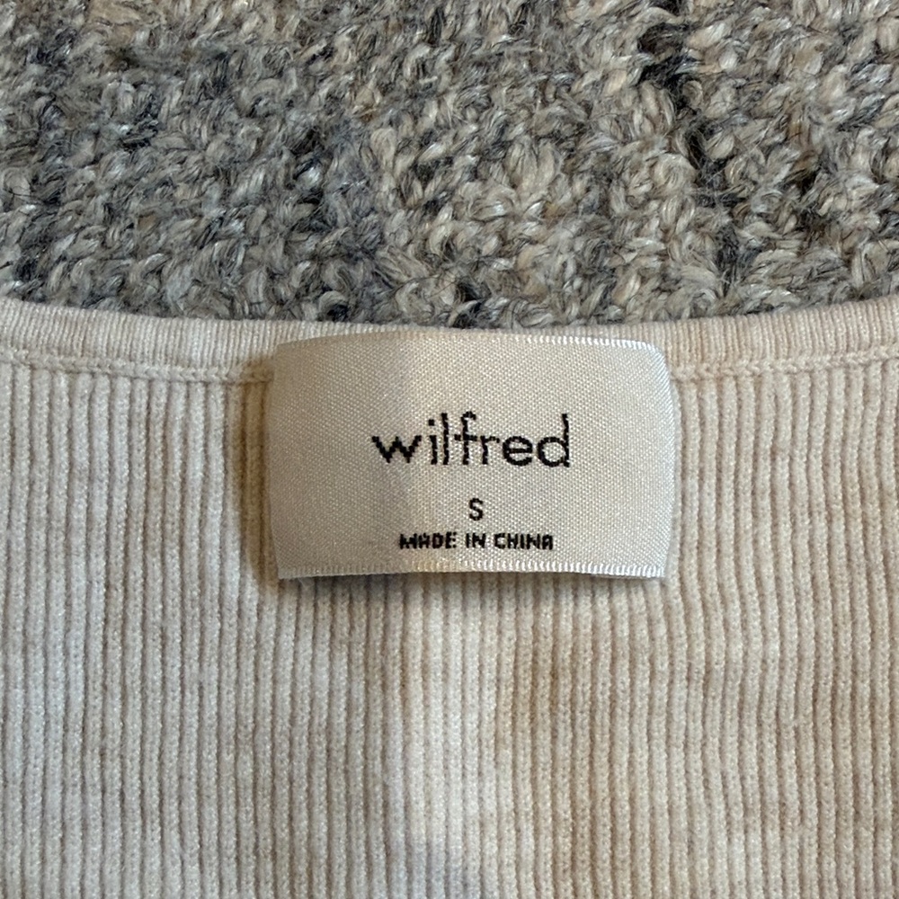 Wilfred Ivory Ribbed Knit Square-Neck Tank - Picture 2 of 2